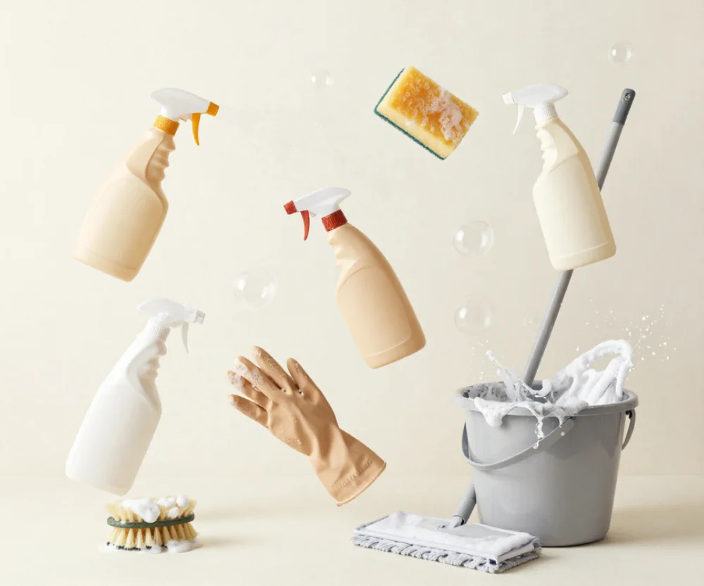 Eco-friendly and professional cleaning products used by Cesana Cleaning in Polk County, Florida